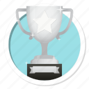 win, conquest, rank, second, premium, quality, best, cup, winner, member, gamification, badge, ranking, hero, award, membership, silver cup, silver, achievement, subscription, trophy, prize, acknowledgement, challenge, acknowledge, game, victory, praise, reward, star