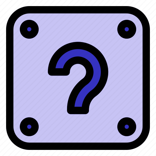 1, block, question, game, retro icon - Download on Iconfinder