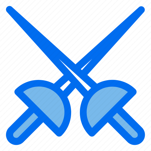 Fencing, game, sport, sword, fence icon - Download on Iconfinder