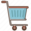 shopping, cart, trolley, shop