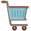 shopping, cart, trolley, shop 
