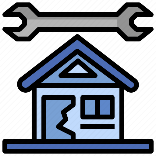 Buildings, estate, home, house, property, real, repair icon - Download on Iconfinder