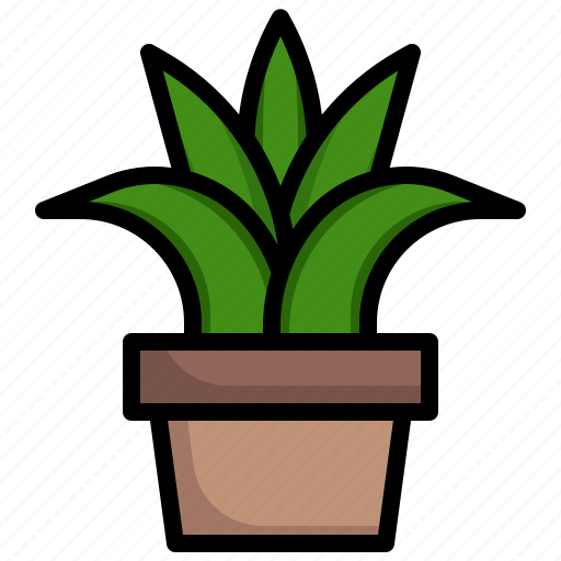 Aloe, vera, plant, pot, farming, gardening, nature icon - Download on Iconfinder