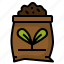 fertilizer, gardening, harvest, pack, plant, seed, soil 