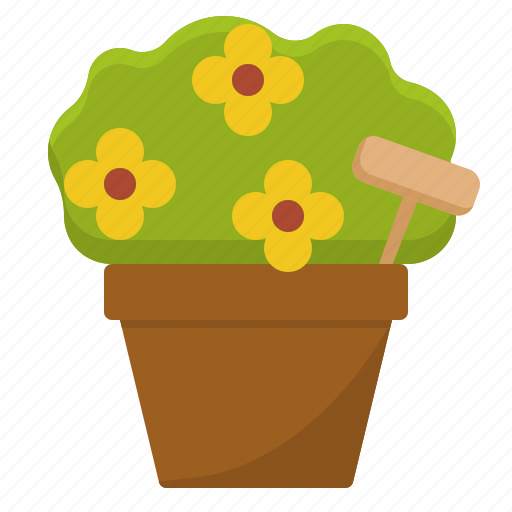Decorative, flowers, garden, ornamental, plant, pot icon - Download on Iconfinder