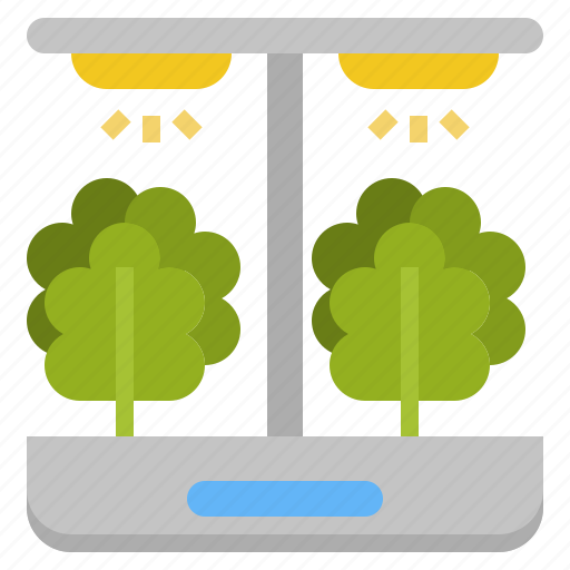 Automated, garden, hydroponic, indoor, led, plant icon - Download on Iconfinder