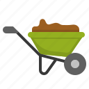 cart, farming, gardening, soil, tralley, wheelbarrow