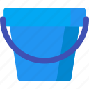 bucket, drink, drop, garden, tool, water