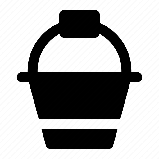 Bucket, paint, cleaning, water, container icon - Download on Iconfinder
