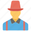 constructor, gardener, gardner uniform, labor, male avatar 