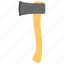 axe, construction tool, gardening tool, hatchet, pickaxe 