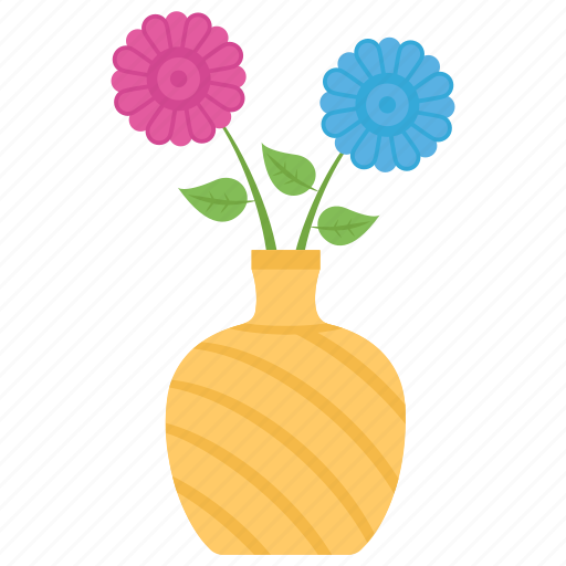 Decorative vase, flower pot, flowers, interior decoration, vase icon - Download on Iconfinder