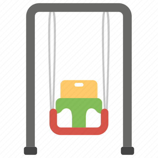 Amusement, kids swing, park equipment, ride, swing icon - Download on Iconfinder