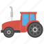automobile, farming tractor, tractor, truck, vehicle 