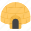 igloo, shelter house, snow house, snow hut, snow shelter 