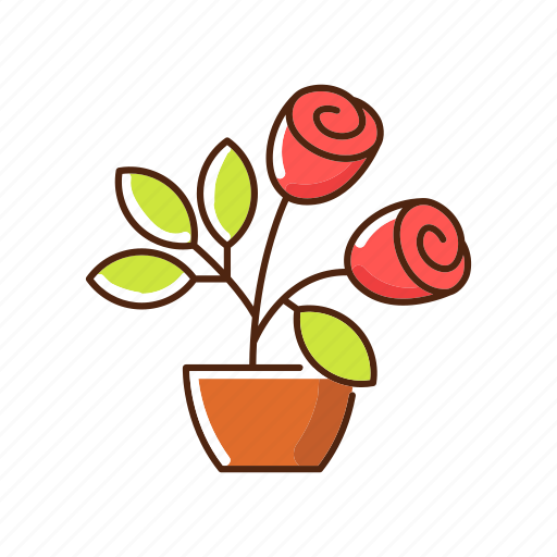 Rose gardening, horticulture, botany, blossom icon - Download on Iconfinder