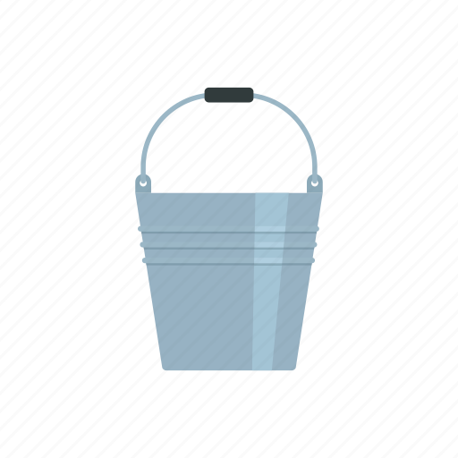 Bucket, container, empty bucket, metal bucket, water, water bucket, water  drop icon - Download on Iconfinder