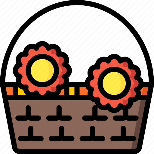Basket, flower, garden, gardening, grow, plant icon - Download on Iconfinder