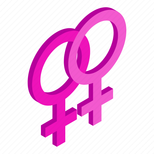 Female, gay, isometric, lesbian, love, sex, sexual icon - Download on Iconfinder