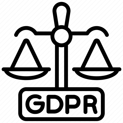 Gdpr, justice, law, analysis, balance, scale, legal icon - Download on Iconfinder