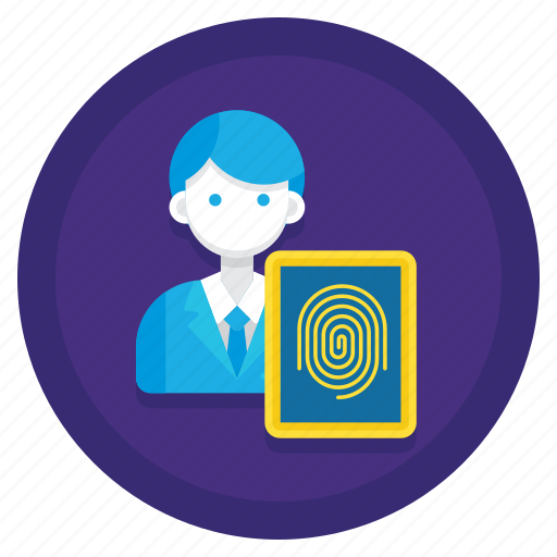 Data, fingerprint, protection, scan, subject icon - Download on Iconfinder
