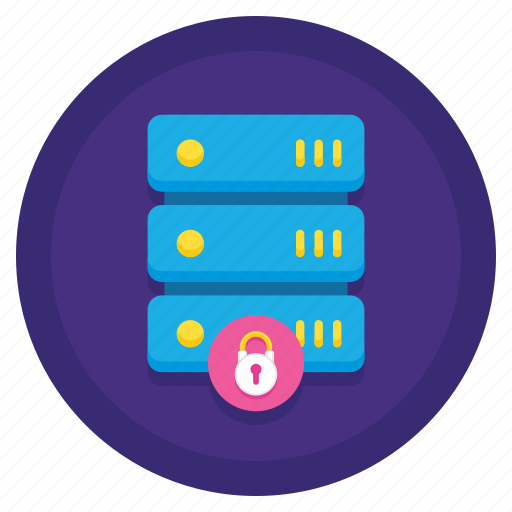 Data, encrypted, locked, protected, server icon - Download on Iconfinder