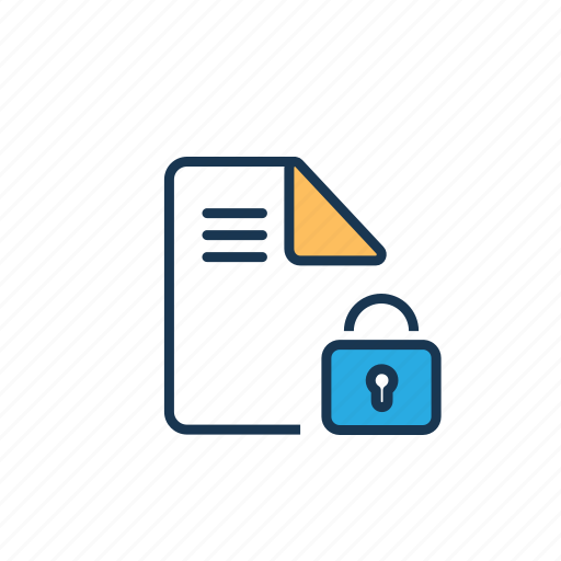 File lock, locked folder, password protected, private folder, protected folder, secured file icon - Download on Iconfinder
