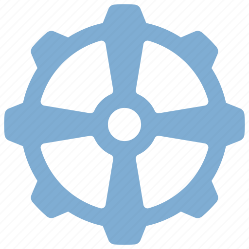 Four, prong, gear, engineering, engine, settings icon - Download on Iconfinder