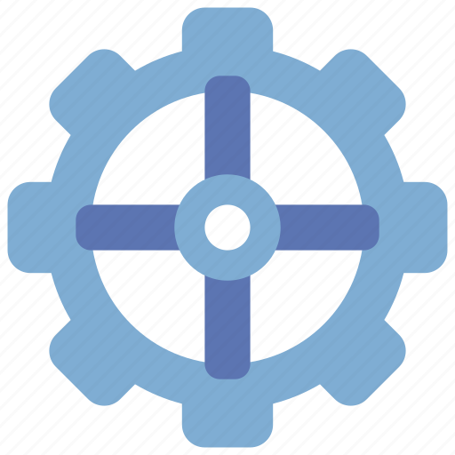 Overlayed, prongs, cog, engineering, engine, settings icon - Download on Iconfinder