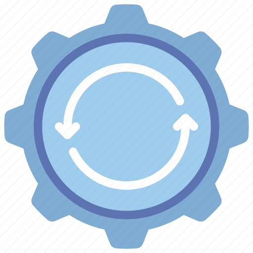 Synchronisation, cog, engineering, engine, settings icon - Download on Iconfinder