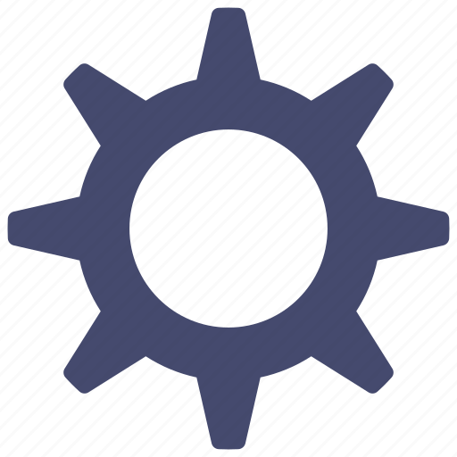 Tall, thick, spiked, cog, engineering, engine, settings icon - Download on Iconfinder