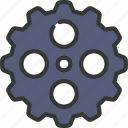 gear, circular, holes, engineering, engine, settings