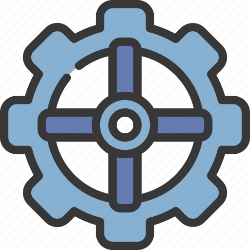 Overlayed, prongs, cog, engineering, engine, settings icon - Download on Iconfinder