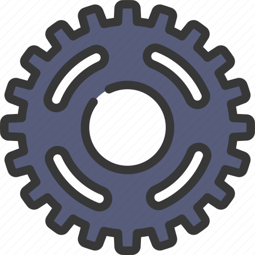 Rounded, cutouts, gear, engineering, engine, settings icon - Download on Iconfinder
