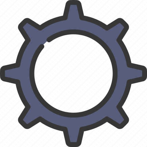 Spiked, cog, engineering, engine, settings icon - Download on Iconfinder