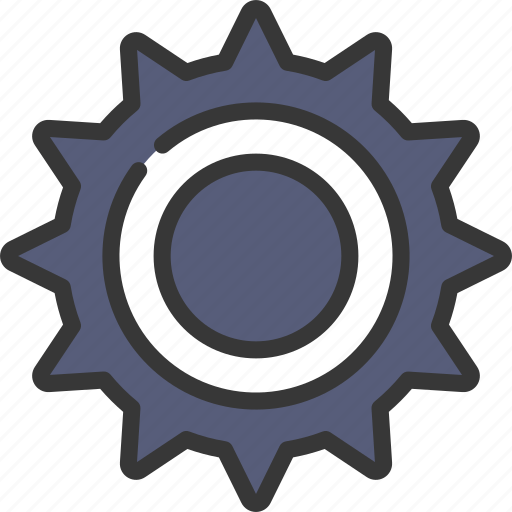 Spiked, gear, engineering, engine, settings icon - Download on Iconfinder