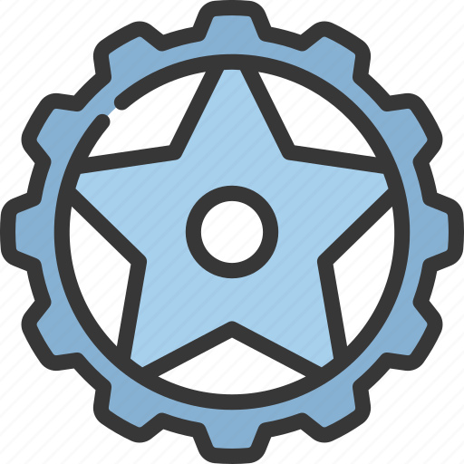 Star, inner, gear, engineering, engine, settings icon - Download on Iconfinder