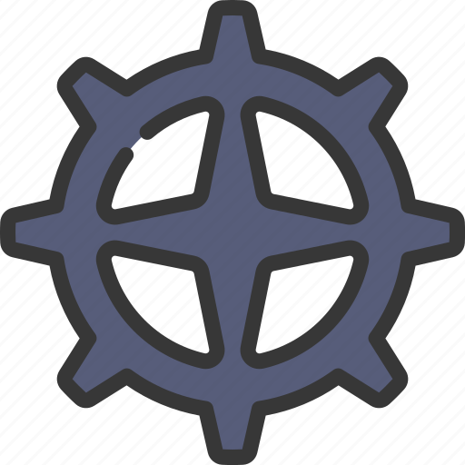 Star, shaped, prongs, cog, engineering, engine, settings icon - Download on Iconfinder
