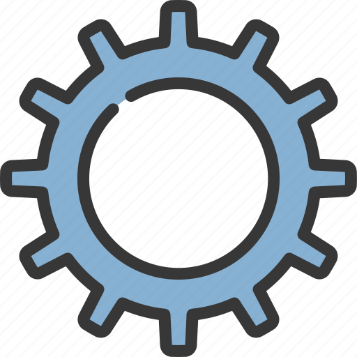 Thin, spike, cog, engineering, engine, settings icon - Download on Iconfinder