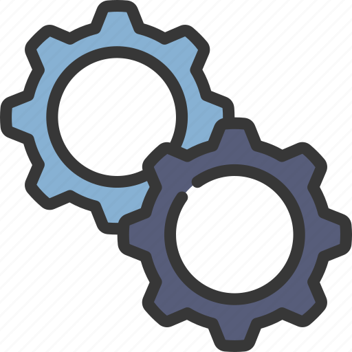 Two, cog, wheels, engineering, engine, settings icon - Download on Iconfinder