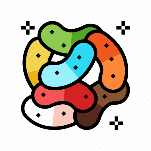 Bean, jelly, candy, gummy, bear, fruit icon - Download on Iconfinder