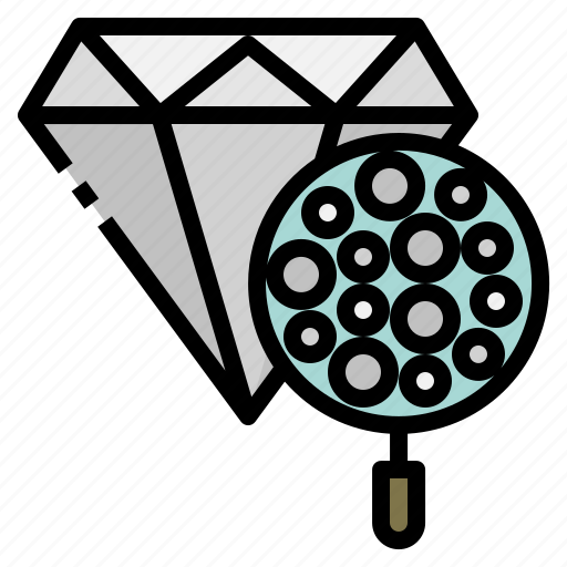 Density, diamond, gemology, physics, atom icon - Download on Iconfinder