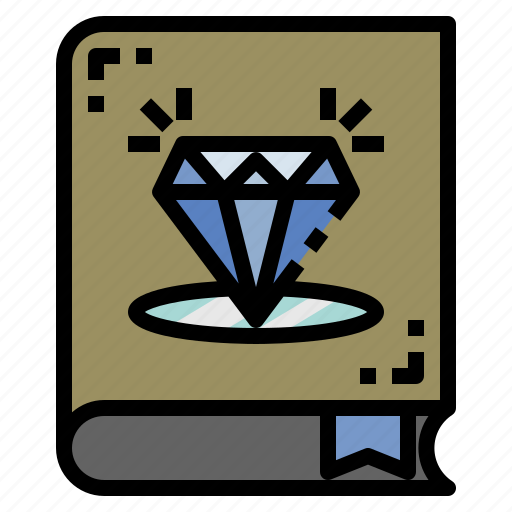 Gemology, book, diamond, literature, education icon - Download on Iconfinder