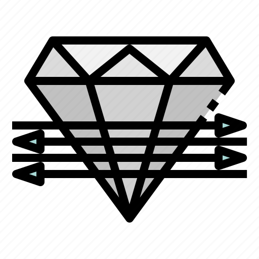 Transparent, diamond, crystal, gemology, light icon - Download on Iconfinder