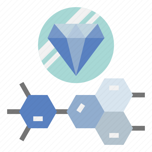 Chemical, composition, diamond, physics, education, bond icon - Download on Iconfinder