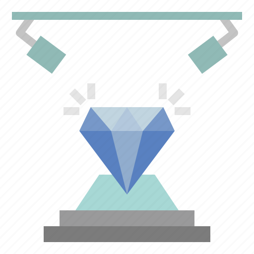 Diamond, showcase, exhibition, gem, precious, stone icon - Download on Iconfinder