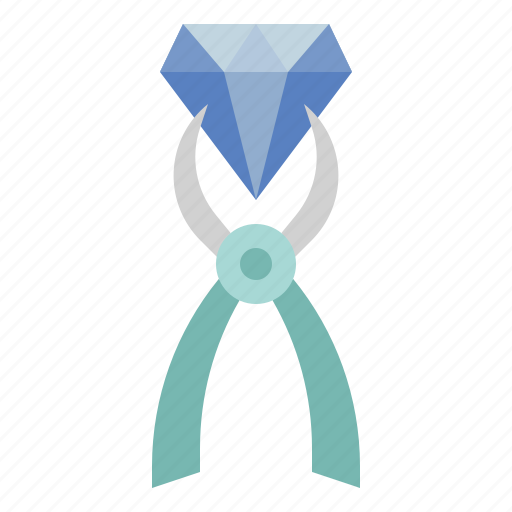 Forceps, diamond, gemology, gem, tongs icon - Download on Iconfinder