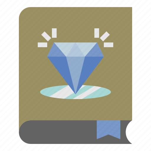 Gemology, book, diamond, literature, education icon - Download on Iconfinder