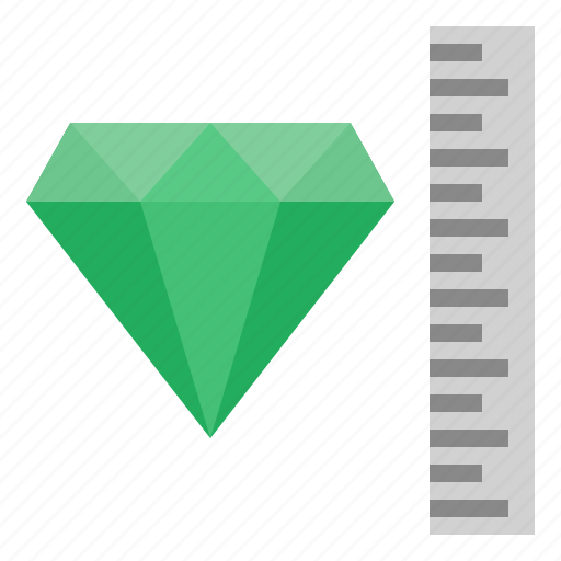Measure, standard, size, diamond, gemology icon - Download on Iconfinder
