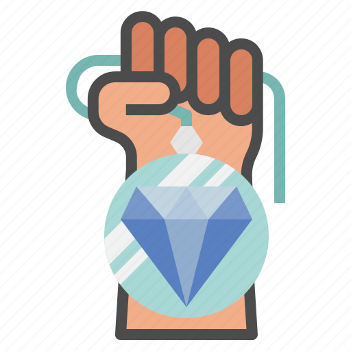 Medal, diamond, competition, gem, coin icon - Download on Iconfinder